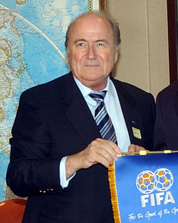 Joseph Blatter in Brasília, 28. September 2006