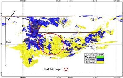 Figure 2 - Dasa contains substantial Inferred resources that infill drilling can convert into a Measured and Indicated resource (CNW Group/Global Atomic Corporation)